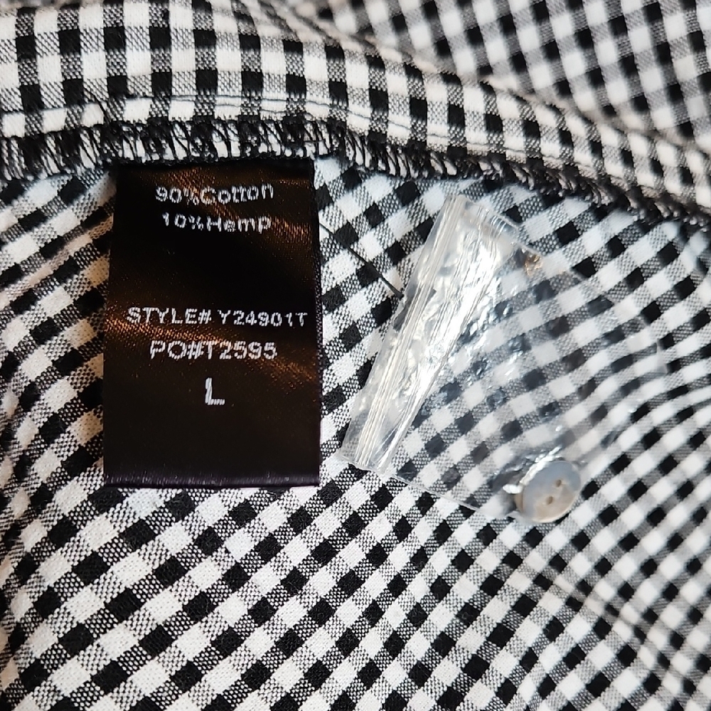 Tuckernuck Cotton and Hemp Black and White Gingham Dress - Picture 14 of 16